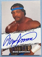 Ron Simmons Faarooq auto card wcw wwe signed champion apa 