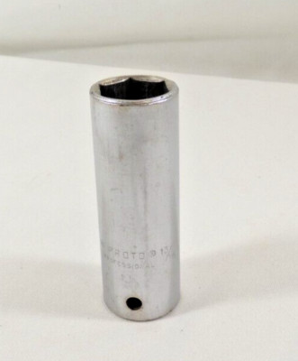 Proto Professional 5326-H 13/16'' Deep SAE Socket 6 PT 1/2'' Drive 3-1/4'' Tall USA
