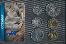 Australie fleur de coin série de pièces ab 1999 5 Cents jusqu'à ce que 2 Dollars