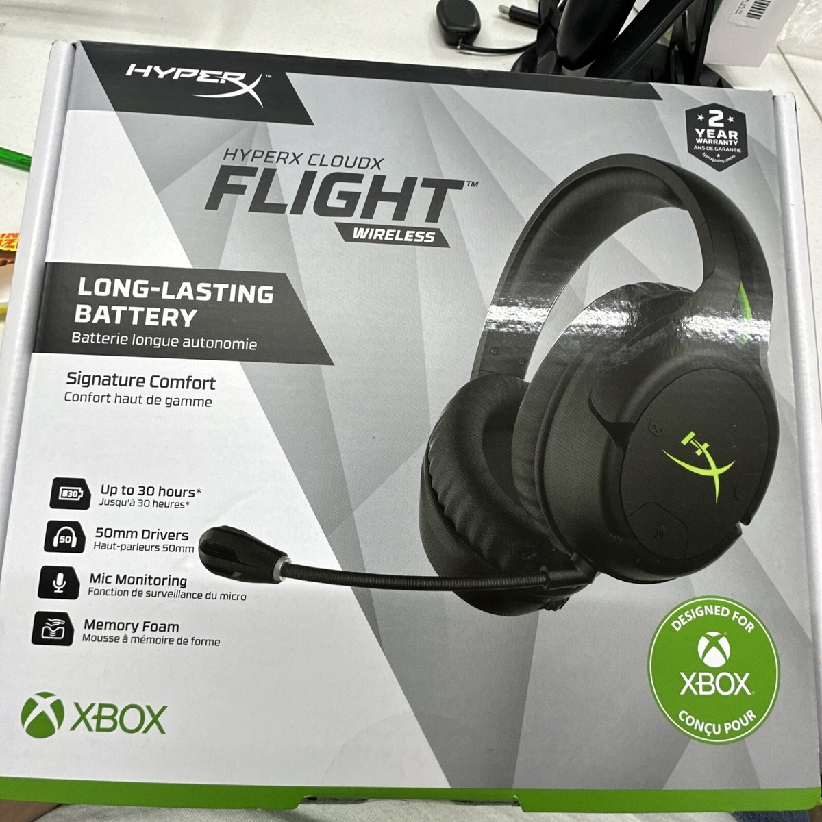 HyperX CloudX Flight – Wireless Gaming Headset - See Details