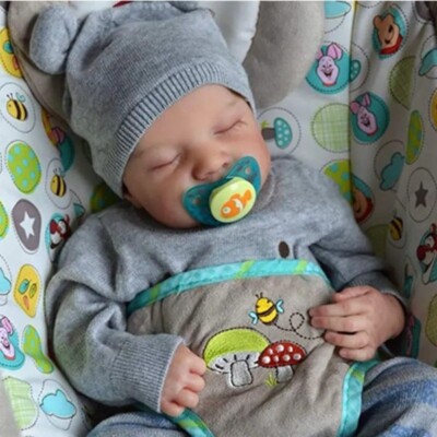 Silikon Vinyl Baby Reborn Weichleder Puppe 19'' / 45 cm Baby Reborn Lolo