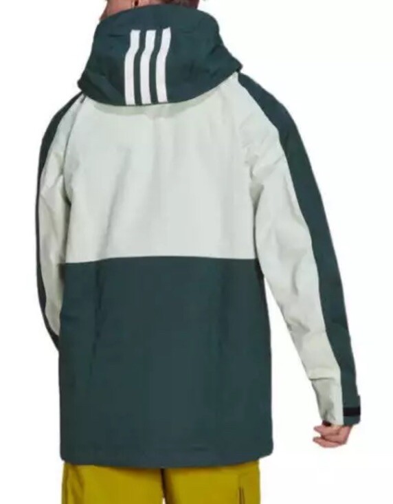 adidas Terrex Post-Consumer Snow Jacket 'White Green' HC7727