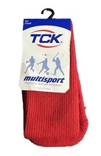 TCK Multisport Socks Kids Football Soccer Baseball Softball Unisex Red XSmall
