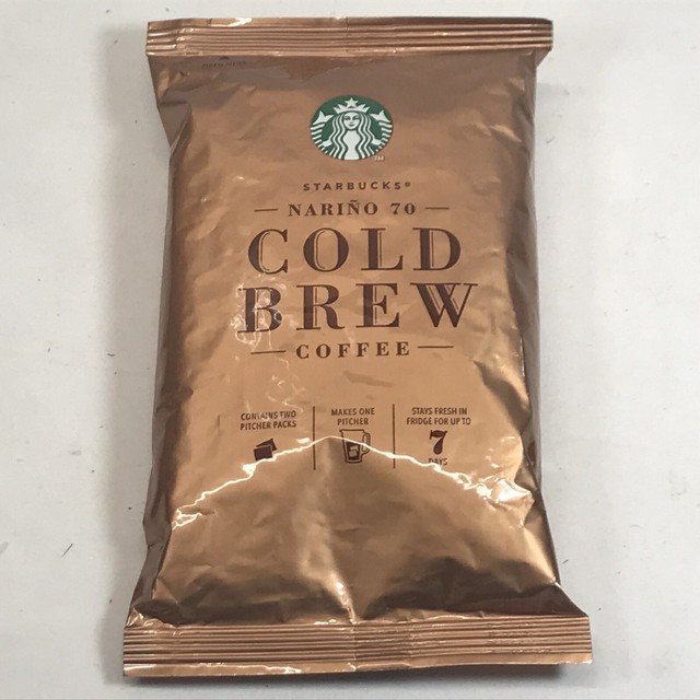 Starbucks Nariño 70 Cold Brew Pitcher Packs, Medium Roast Coffee—4.3 Oz