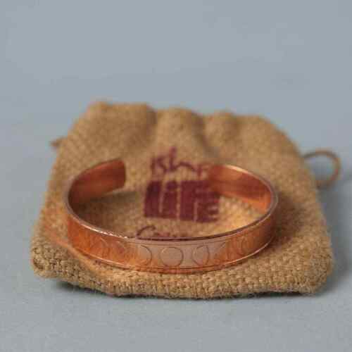 Brazalete de cobre Isha Life Mystic Moon un regalo festivo para unisex - Imagen 2 de 4