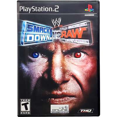 WWE Smackdown Vs. Raw - Sony Playstation 2 PS2 Pristine Tested 1Y Guarantee