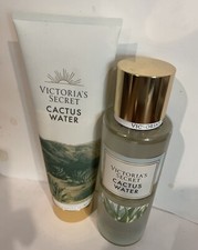 VICTORIA'S SECRET CACTUS WATER BODY MIST 8.4 FL OZ  LOTION 8 FL OZ SET OF 2 