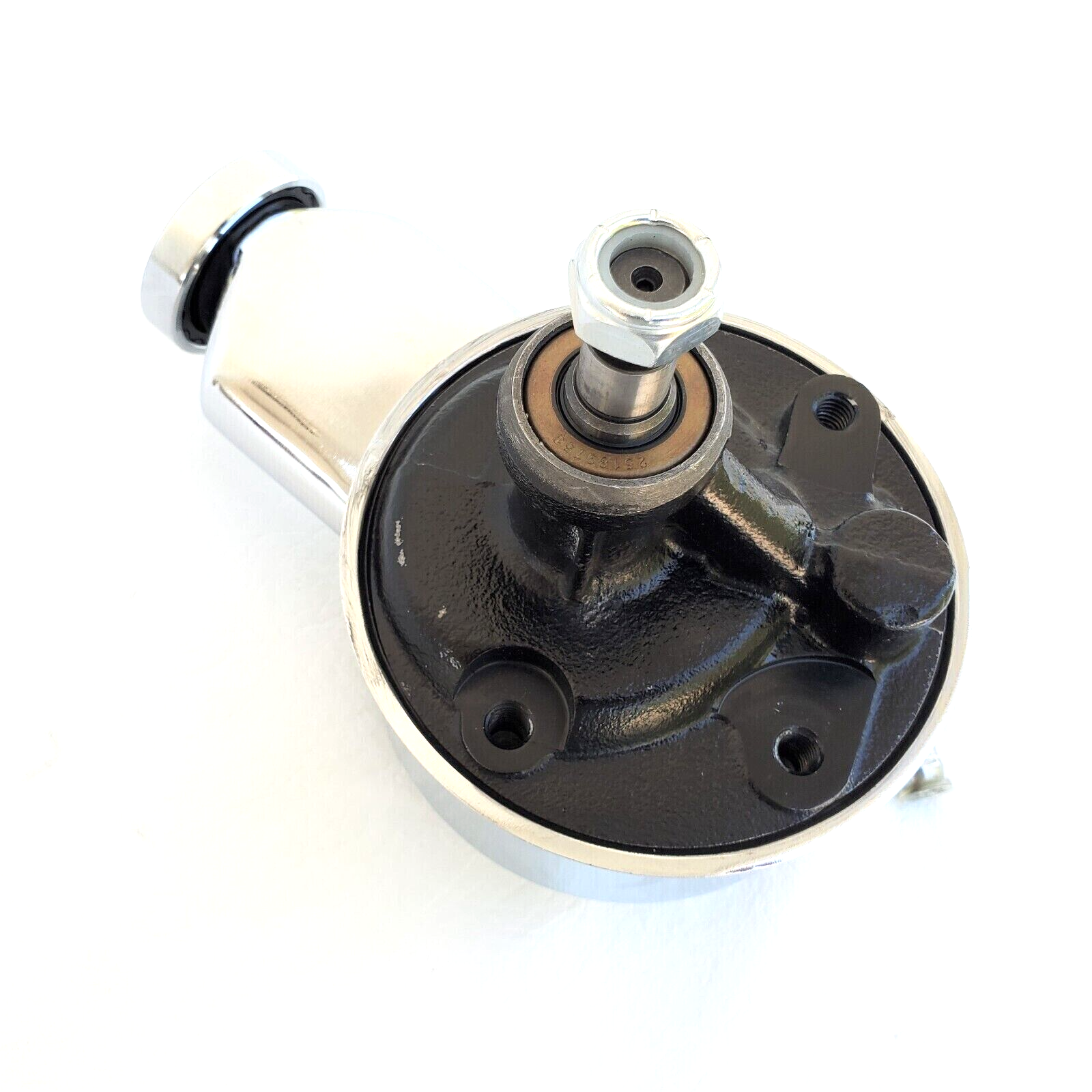 Early Gm Saginaw Chrome Power Steering Pump 5/8" Shaft Keyway Big or Small Block eBay