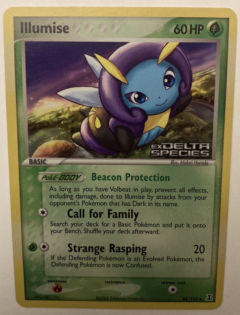 Pokémon Illumise 45/113 Reverse Holo -  EX Delta Species - Near Mint Pokemon