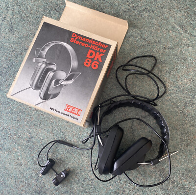 DDR RFT Dynamischer Stereo-Hörer DK 86  Kopfhörer Originalverpackung