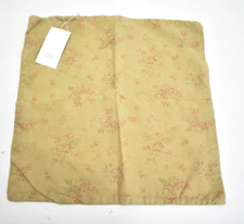 Zara Home  Brown Floral Print 17.5"x17.5" Decorative Square Throw Pillow Cover