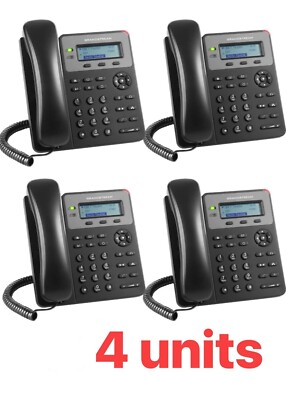 4 X Grandstream GXP1450 HD VOIP SIP Phone LED 2 Lines For Small Medium Business