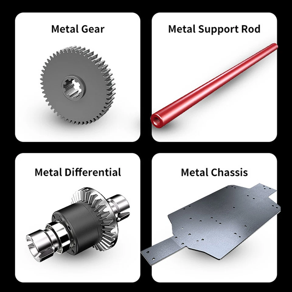 1:14 RC Car 2.4G High Speed Drift Rally Car Brushless 4WD Off - Image 3 of 4