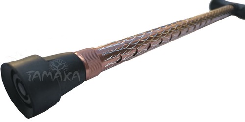 TAMAKA® Ladies Engraved Rose Gold Etched Adjustable Walking Stick Cane Soft Grip - Picture 11 of 12