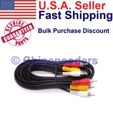6 ft. Quality RCA Audio Video Cable for TV AV Stereo DVR Satellite VCR