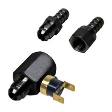 Derale 13021 Temperature Switch, 180 Degree On, 165 Degree Off 6AN in/OUT