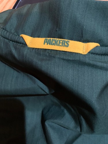 Nike NFL Green Bay Packers Coaches 1/4 Zip Woven Training Top Sz S 907480 NWT - Picture 6 of 10
