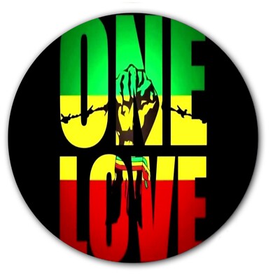One Love Rasta #2 Stoner 7'' inch Slipmat Portablism Turntable Slip Mat x1