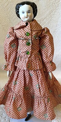 * antique doll ❀ 羽根のお帽子のすてきな ミニョネット Gebruder Kuhnlenz バニーペアミニョネットE＊/Antique Doll/お