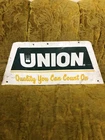 Vintage Rare Union Quality Hand Tools Wall Display Metal Sign Gas Oil