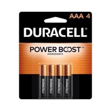 Duracell Power Boost Ingredients CopperTop AAA 1.5V Alkaline Batteries 4 pk
