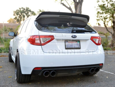 For 08-14 Subaru WRX & STi Add-On Rear Roof Wing Spoiler Gurney
