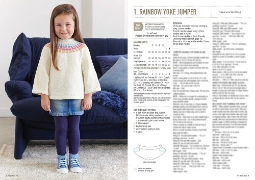 PATONS HEIRLOOM PATTERN BOOKLET #111 MERINO MINIS - Image 3 of 4