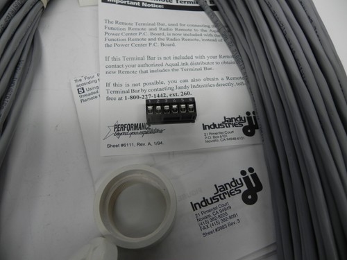 AquaLink RS Spa Side Remote Jandy/Zodiac 4 Button Function 150' 8050
