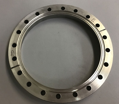Conflat Flange Bored DoubleSided CF 8 inches Bored 6 inches Through Holes (b389)