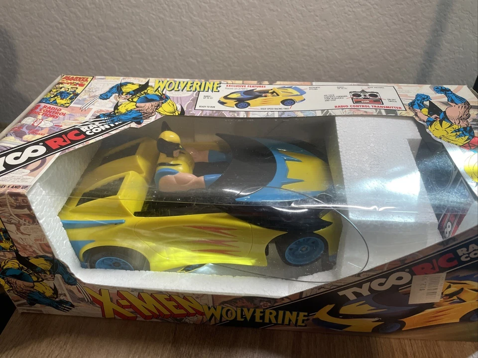  WOLVERINE X-MEN TYCO COCHE RADIOCONTROLADO 3 FUNCIONES CONTROLADAS NUEVO 1993 NUEVO Foto 3 de 4