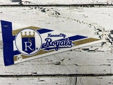 Kansas City Royals MLB Spell Out Logo Miniature Mini Baseball Pennant Flag Small