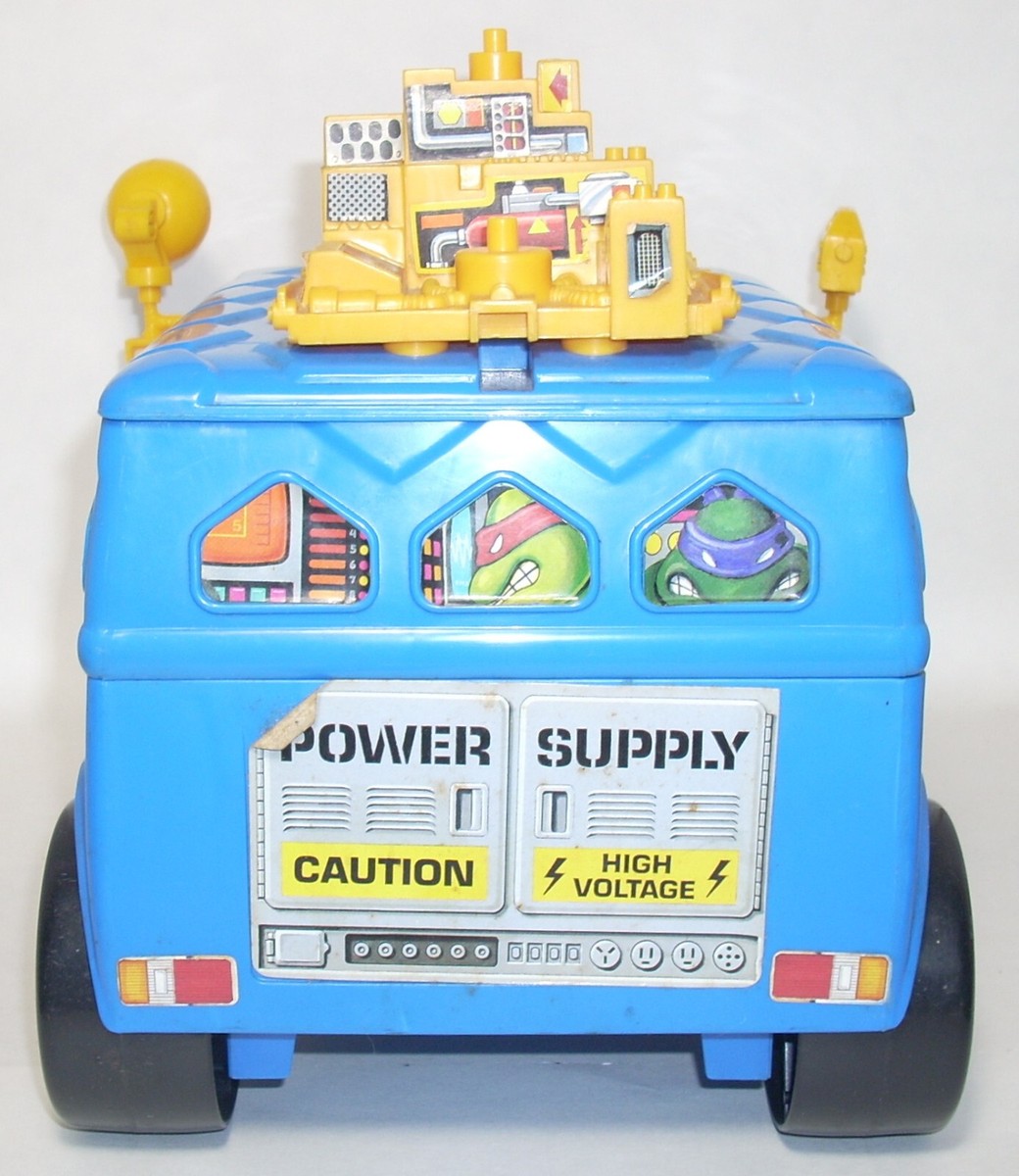 TMNT Ninja Turtles CHANNEL 6 NEWS VAN with April 1993 Playmates