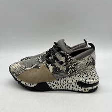 Steve Madden Cliff Natural Snake Womens Fashion Sneakers Shoes Size 7.5