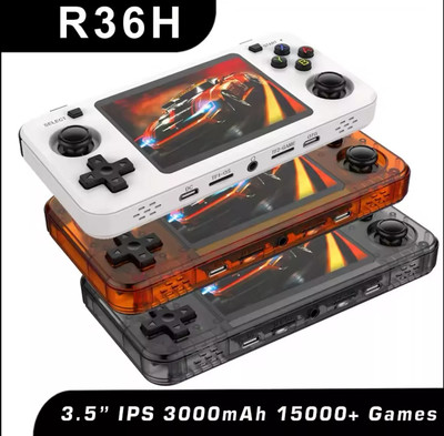 New R36h Retro Handheld Console 10,000 - 20,000+ Games 64GB - 128GB