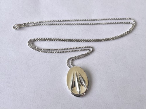 Tiffany & Co. Elsa Peretti Sterling Libra Zodiac Pendant Necklace 28"