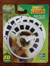 View-Master RAIN FOREST CREATURES, NATIONAL WILDLIFE FEDERATION 3-REEL SET
