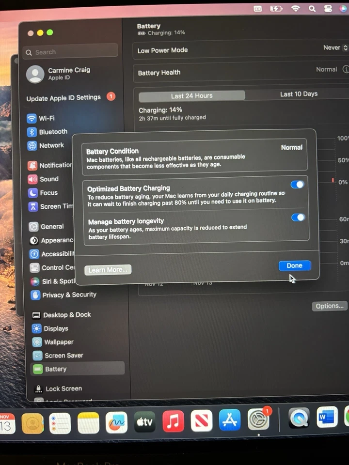 MacBook Pro 2017, 13.3-inch, two thunderbolt 3 ports Int core i7 16 Gb ram 512Gb - Image 3 of 4