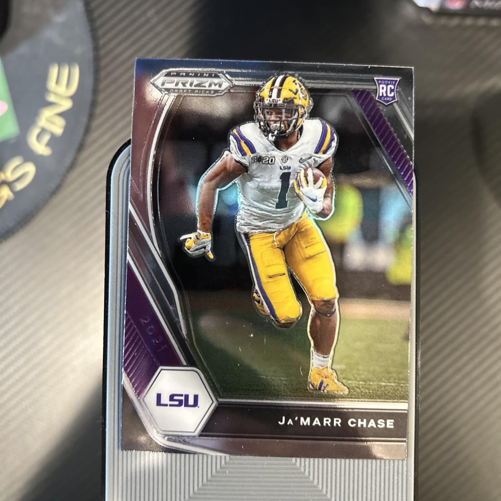 Ja'Marr Chase 2021 Panini Prizm Draft Picks Silver Rookie #112 LSU Bengals RC