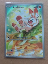 Pokémon TCG Scorbunny ASC rara carta Holo Full Art 225/217 quasi nuova