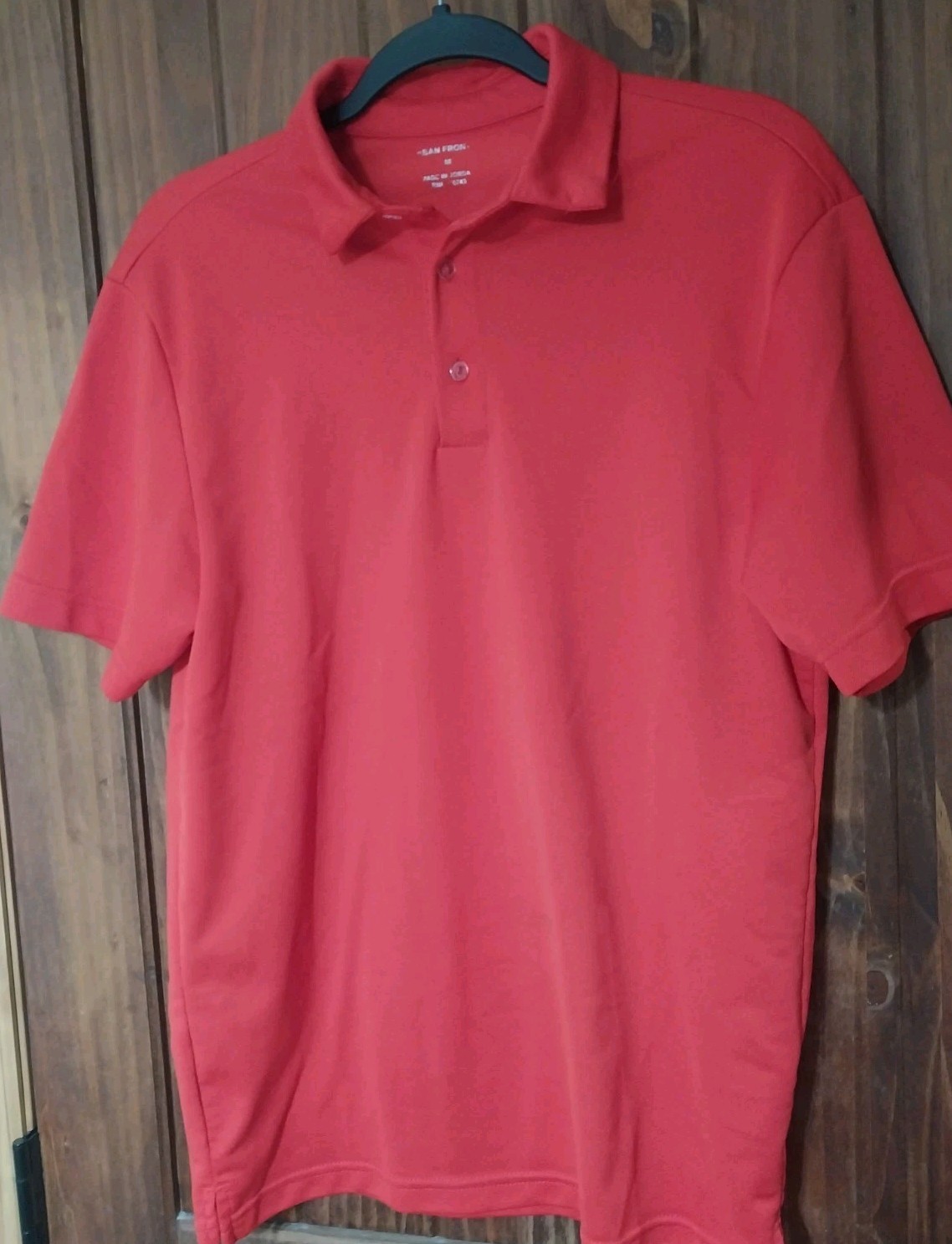 Ladies Size Medium Red Polo Shirt