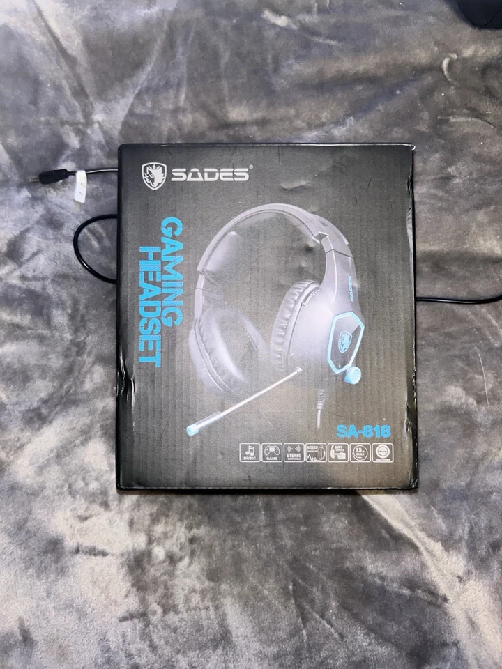 SADES Gaming Headset PS4 Xbox One Headphone PC Earphone 3.5mm Stereo Sound w Mic - Image 3 of 4