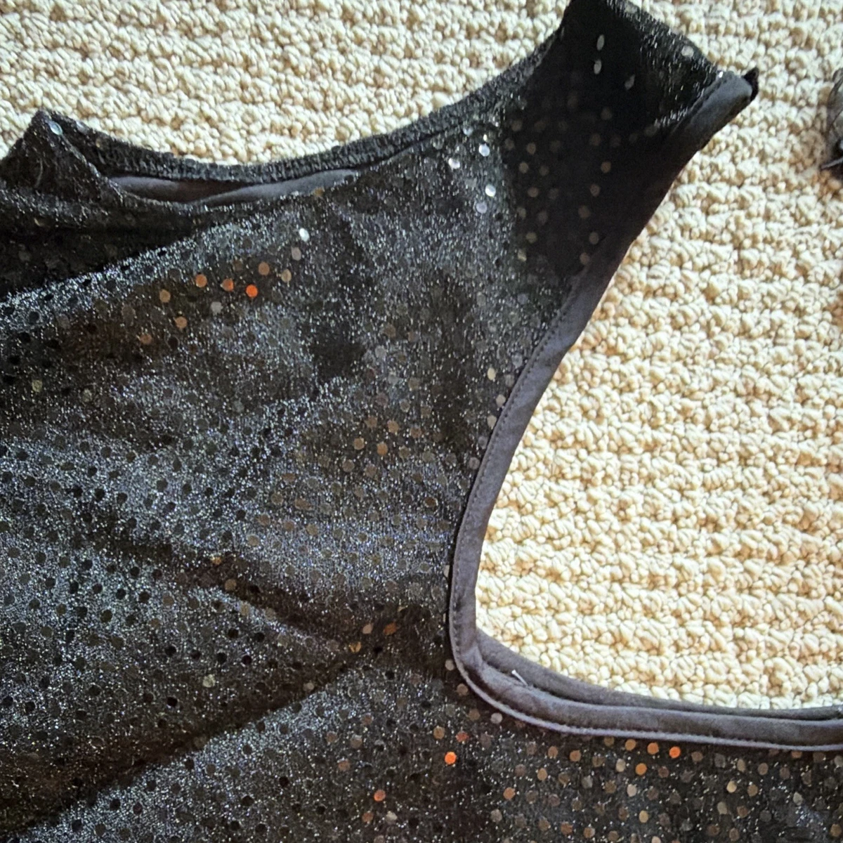 Handmade Black Lace Masquerade Eye Mask Adjustable One Size 1920s Halloween