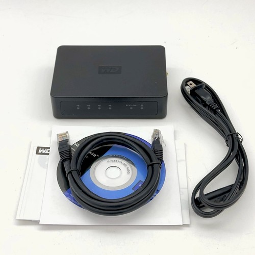 AV Network Adapter WD Livewire Powerline WDBABY0000NBK-NESN w/Software NEW