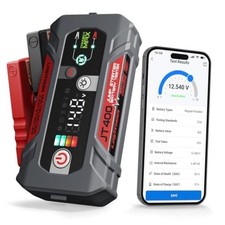JT400 2500A Portable Jump Starter with 100 2000 CCA Battery Tester, 12V Red