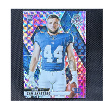 Panini 2025 Mosaic Football Cam Skattebo Rookie Giants #305 Camo Pink Prizm