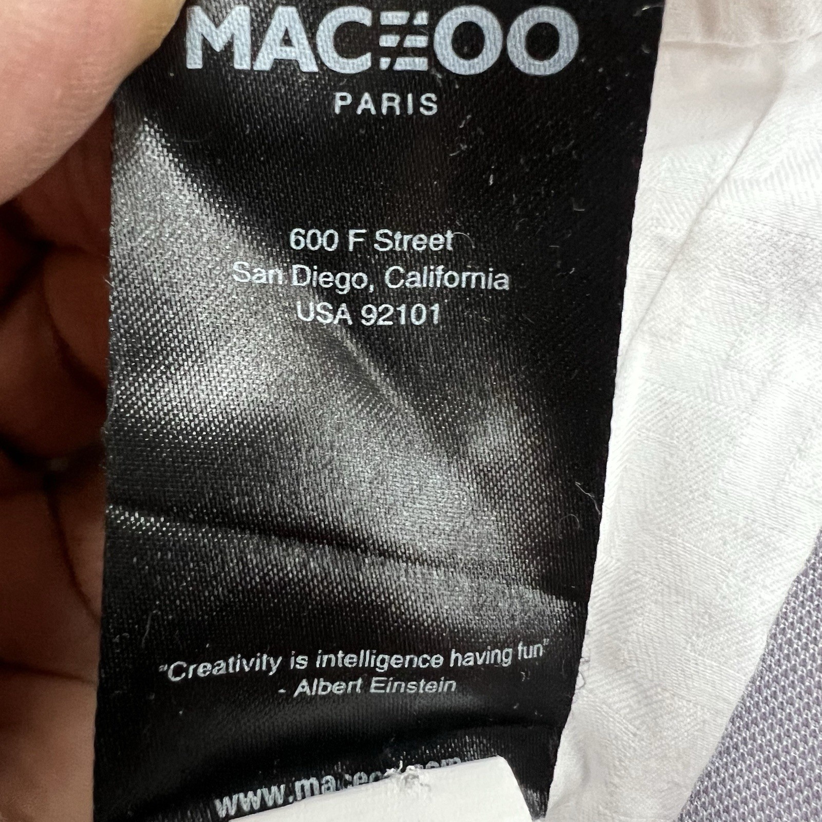 Maceoo Einstein Connect White Gray Button Up Long… - image 7