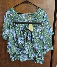 Ekouaer Women's 2XL 2pc Shorts Pajama Set Nwt