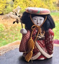 Kimekomi Holz Puppe aus Japan - ca. 12,5 cm - alte Handarbeit Rarität Sammler