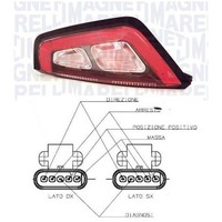 Blinker RüCklicht Links FüR Fiat Punto Evo 2009 Al Rahmen Schwarz 51888062