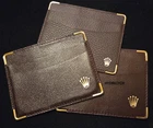 ROLEX VINTAGE BROWN WALLET -LOT X 3 - 16618 16528 16518 16718 18238 16628 16018